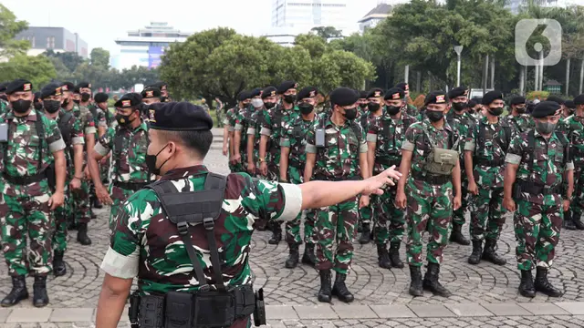 Apel Gabungan Pasukan Pengamanan Demo 11 April 2022