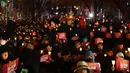 Saat ini, Presiden Korea Selatan Yoon Suk Yeol menghadapi desakan untuk segera mengundurkan diri atau menghadapi pemakzulan. (Philip FONG/AFP)
