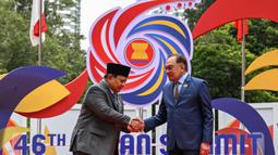 Presiden Prabowo Subianto resmi menghadiri Konferensi Tingkat Tinggi (KTT) ke-46 ASEAN yang diselenggarakan di Kuala Lumpur pada 26 Mei 2025. (MOHD RASFAN/POOL/AFP)
