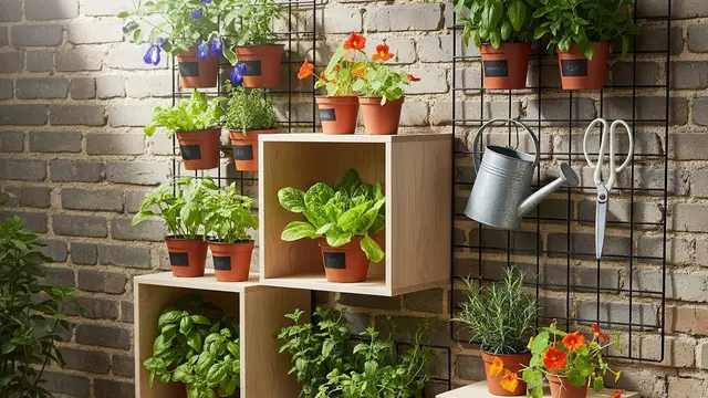 Kebun Sayur dan Herbal Pakai Rak Susun Dinding Rumah