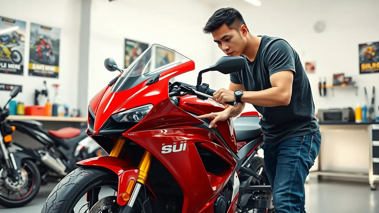 cara mengatasi body motor lecet