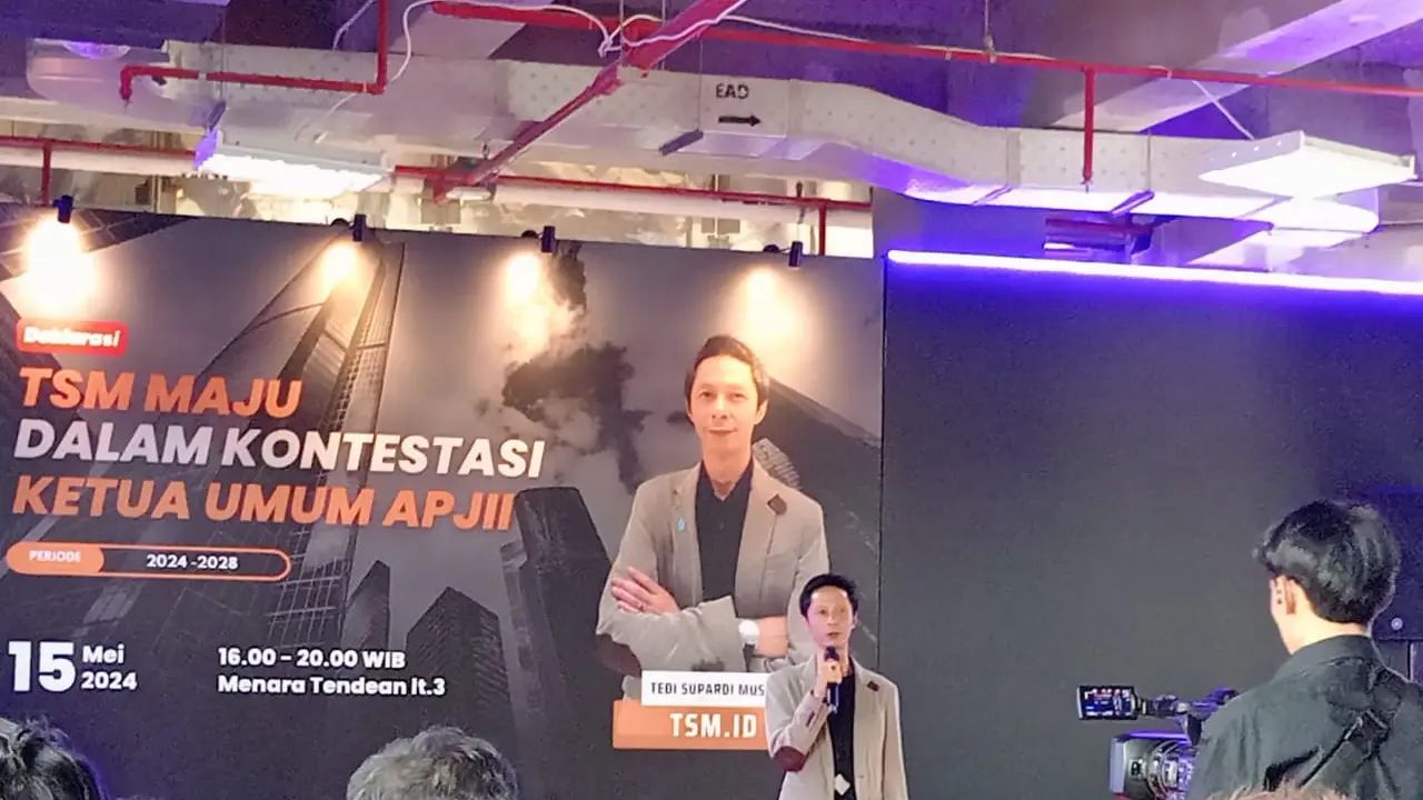 Ketua Badan Pengurus Wilayah Asosiasi Penyelenggara Jasa Internet Indonesia (APJII) Daerah Khusus Jakarta, Tedi Supardi Muslih
