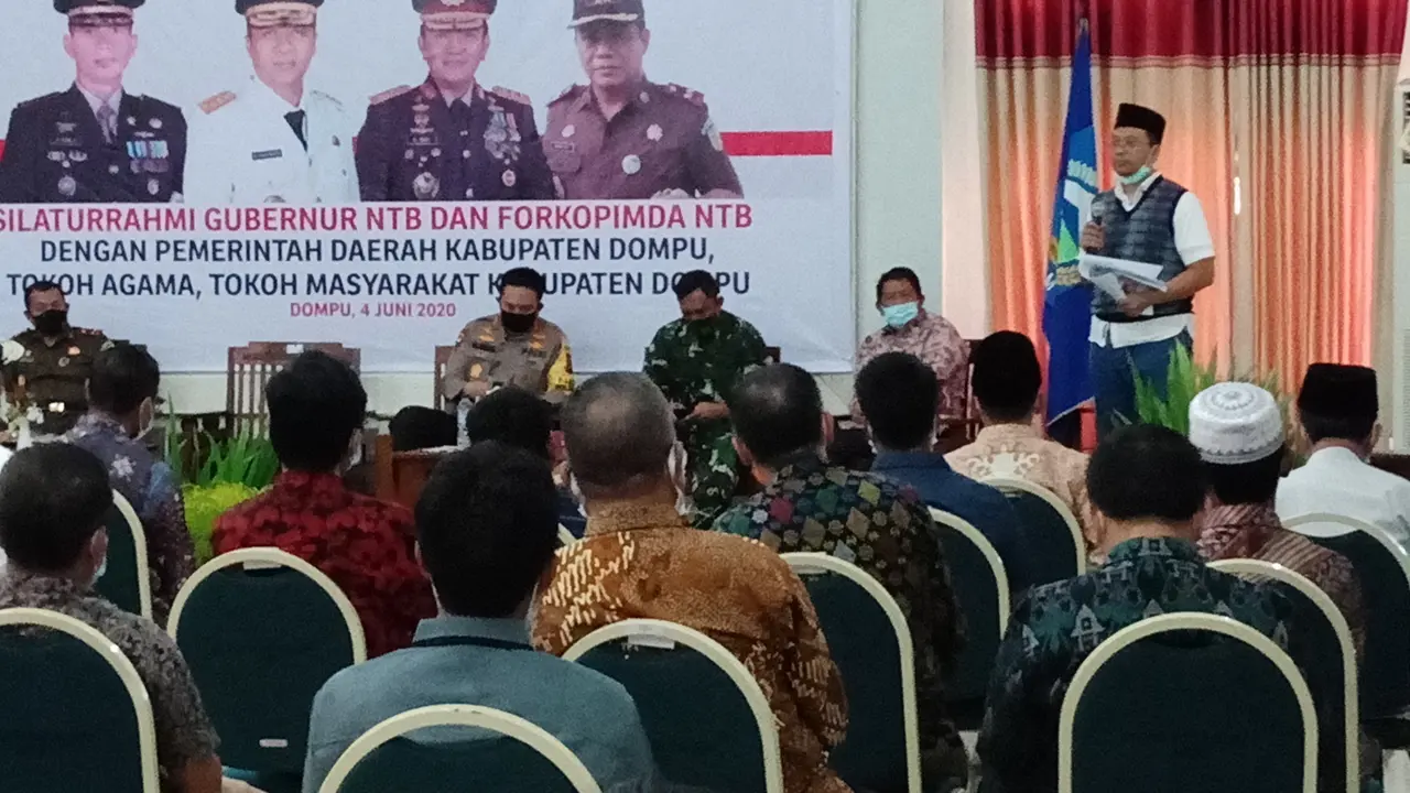 Dompu bersiap menerapkan normal baru. (Foto: Liputan6.com/Miftahul Yani)