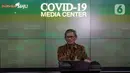 Juru bicara pemerintah untuk penanganan virus corona, Achmad Yurianto memberikan keterangan di Kantor Staf Presiden, Komplek Istana Negara, Jakarta, Kamis (5/3/2020). Keterangan terkait isu virus corona serta mengantisipasi informasi hoaks tentang virus tersebut. (Liputan6.com/Faizal Fanani)