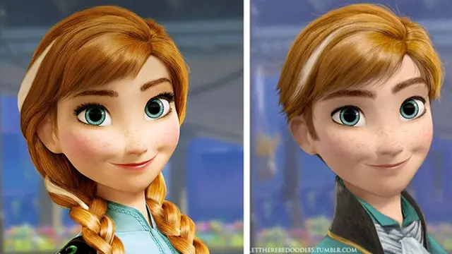 Seniman Ini Ubah Wajah Putri Disney Jadi Laki-laki, 6 Hasilnya Keren Banget