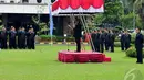 Menkeu Bambang Brodjonegoro saat berpidato di upacara peringatan Hari Antikorupsi Sedunia, Jakarta, Selasa (9/12/2014). (Liputan6.com/Johan Tallo)