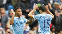 HAT-TRICK - Raheem Sterling enggan pongah menanggapi torehan hat-trick perdananya. (Reuters / Andrew Yates)