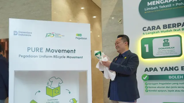 Pegadaian Luncurkan PURE Movement, Daur Ulang Seragam Jadi Peluang Ekonomi