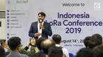 Field Appication Engineer Semtech Hari Venkatesh saat menjadi pembicara dalam Indonesia Long Range Conference (IDLoRaCon) 2019 di Function Hall Emtek City, Jakarta, Rabu (14/8/2019). IDLoRaCon 2019 membahas hal-hal yang berhubungan dengan Internet of Things (IoT). (Liputan6.com/Herman Zakharia)