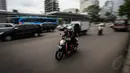 Pembatasan ini akan diberlakukan selama 24 jam untuk semua kendaraan roda dua, Jakarta, Selasa (11/11/2014). (Liputan6.com/Faizal Fanani)