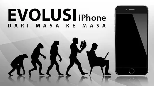 Infografis evolusi iPhone dari masa ke masa
