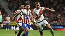 Alvarez menjadi pahlawan kemenangan Atletico Madrid dengan skor 3-2. (AFP/Javier Soriano)