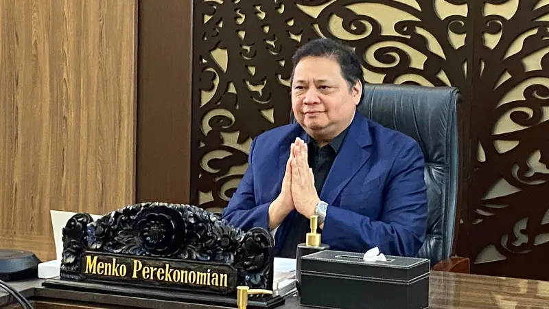 Menteri Koordinator Bidang Perekonomian Airlangga Hartarto dalam Forum Diskusi “Peran Industri Penjamin Kredit dalam Pengembangan UMKM” yang diselenggarakan Asosiasi Perusahaan Penjaminan Indonesia (Asippindo), di Jakarta, Jumat (17/11/2023).