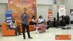 Satu dari tiga pembicara, Yosie H. Agung Head Creative Production SCTV di SGTC Undip, Semarang.