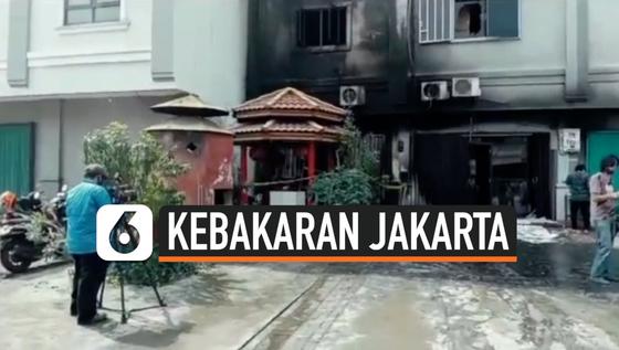 VIDEO: Kebakaran Ruko PIK, 2 Orang Tewas Terbakar