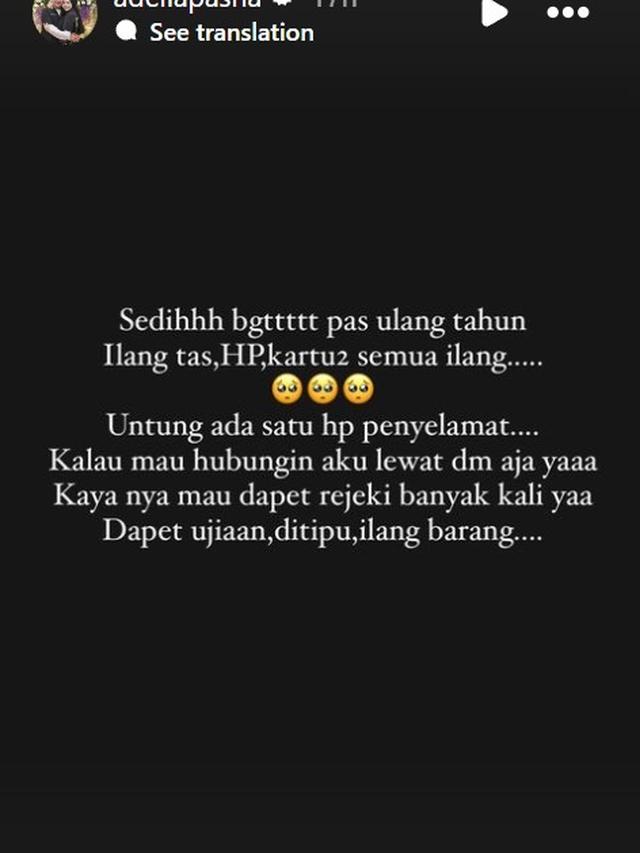 Adelia Istri Pasha Ungu Jadi Korban Pencurian di Prancis