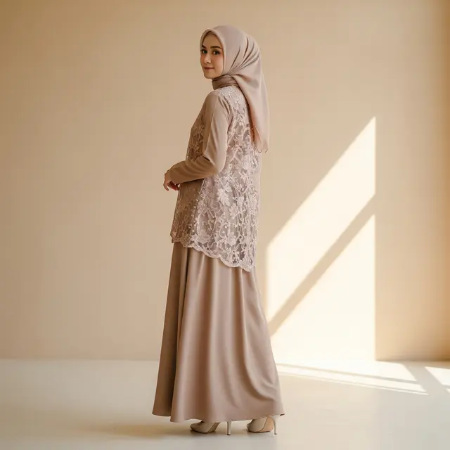 Gamis Terbaru 2025: Simple, Elegan, dan Kombinasi Brokat