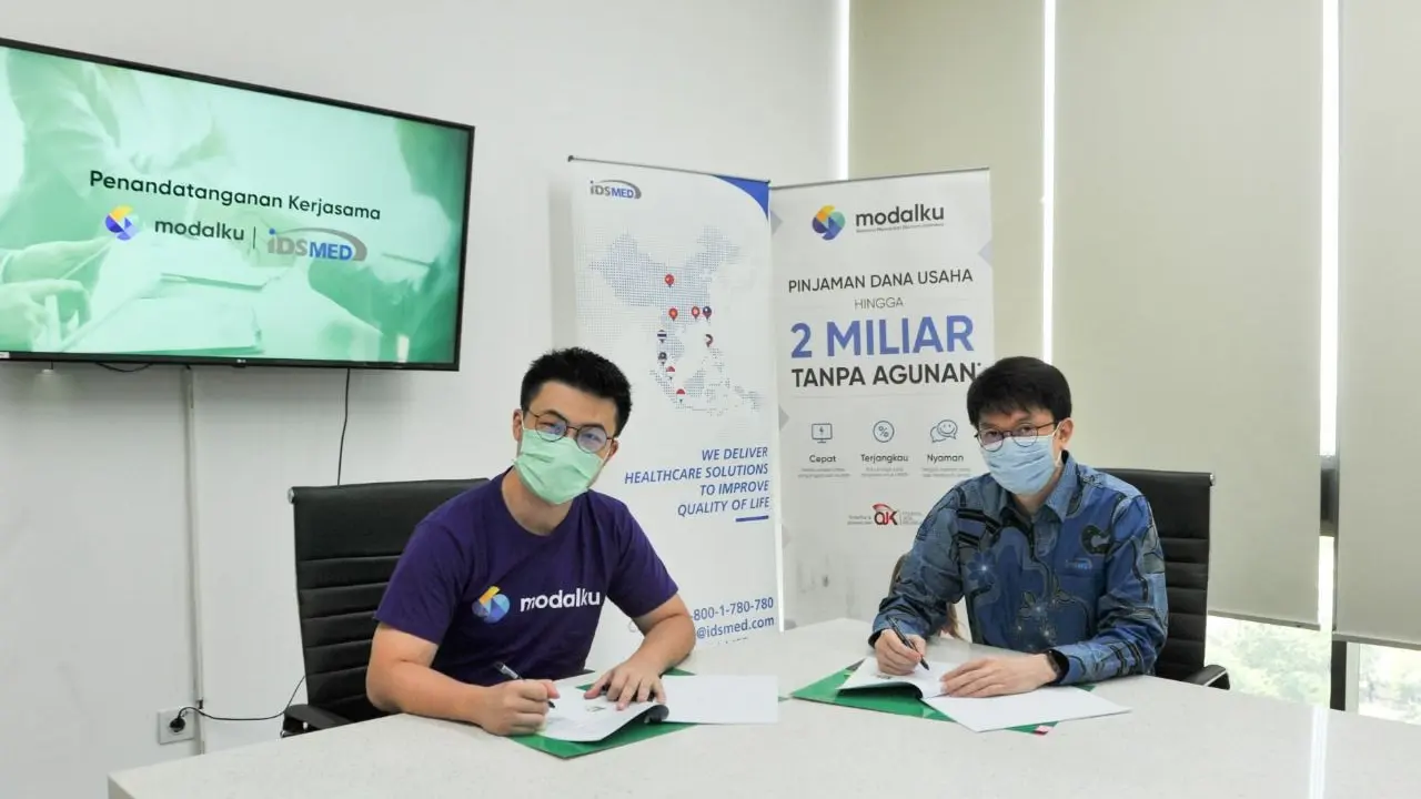PT Mitrausaha Indonesia Grup (Modalku) menandatangani kerja sama dengan PT IDS Medical Systems Indonesia (idsMED Indonesia).