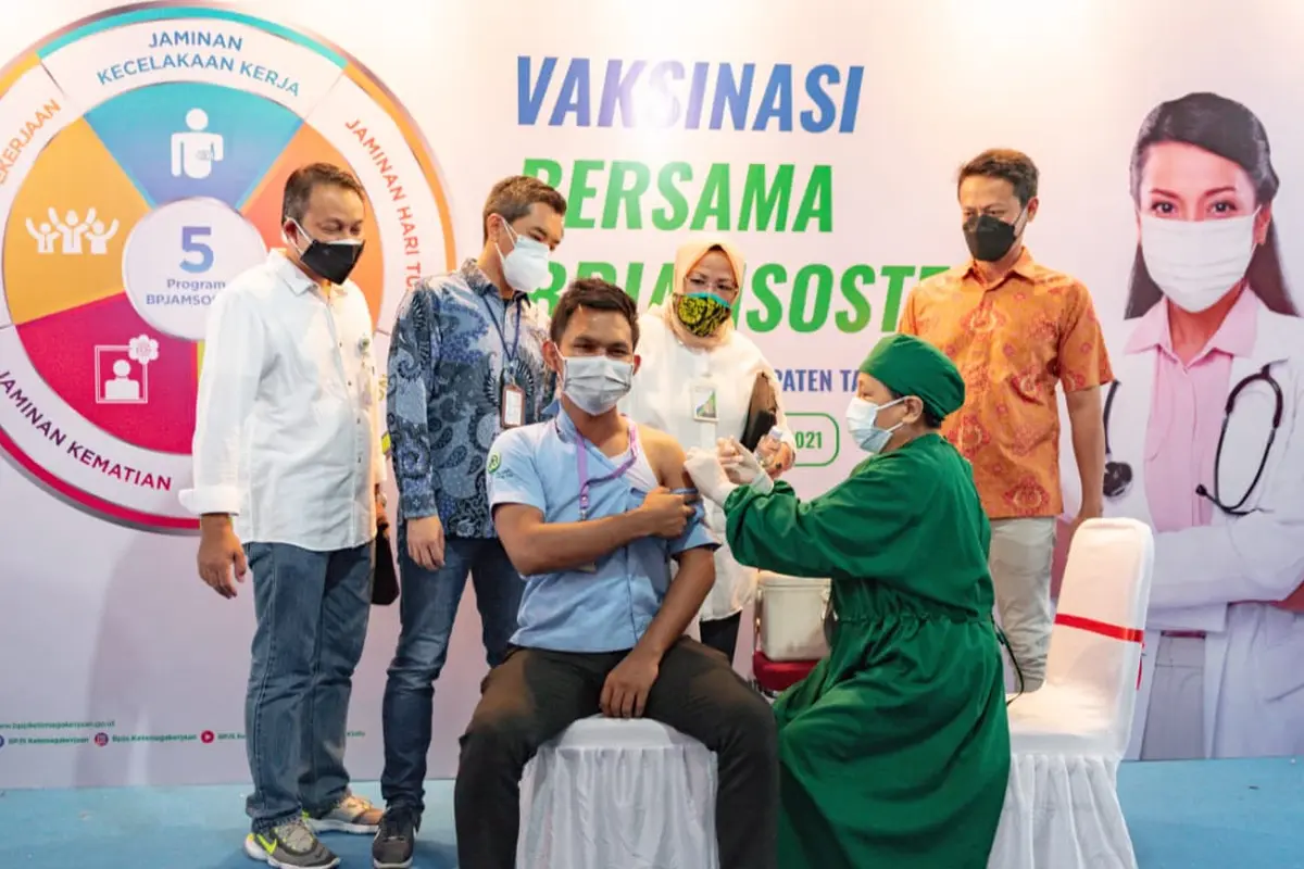 BPJS Ketenagakerjaan Lanjutkan Program Vaksinasi Gratis