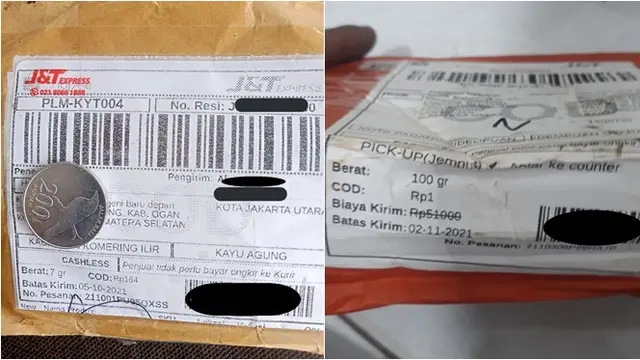 5 Potret Kurir Antar Paket COD dengan Harga di Bawah Rp200, Bikin Heran ...