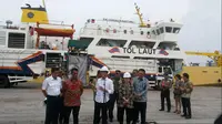 Presiden Jokowi Sambut Kedatangan Kapal Pengangkut Ternak