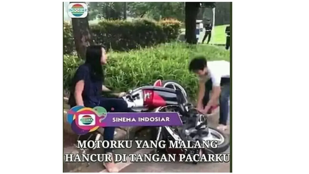 meme pria ngamuk saat ditilang