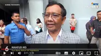 Mantan Menteri Koordinator Bidang Politik Hukum dan Keamanan (Polhukam), Mahfud Md. (YouTube Liputan6)