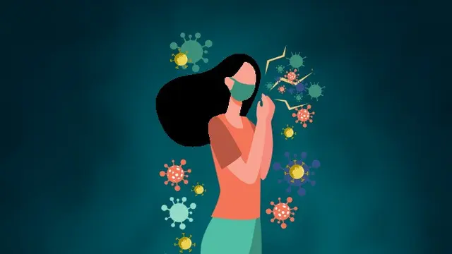 Banner Infografis Infografis WHO Akui Kemungkinan Penularan Covid-19 via Udara. (Liputan6.com/Trieyasni)