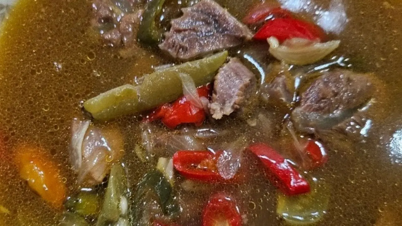 Resep asam-asam daging pedas. (dok. Cookpad @silviadesiiii)
