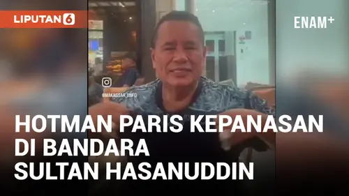 VIDEO: Hotman Paris Kepanasan di Bandara Sultan Hasanuddin, Pengelola Minta Maaf