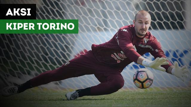 Kiper Torino, Vanja Milinkovic-Savic nyaris cetak gol indah ke gawang Carpi.