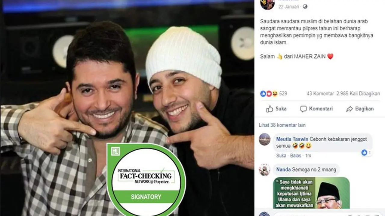 [Cek Fakta] Maher Zain