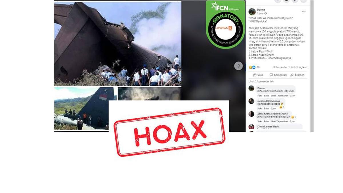 Deretan Hoaks Pesawat Jatuh, Cek Faktanya