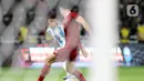 Tim Tango unggul 2-0 atas Indonesia di menit ke-55. (Liputan6.com/Helmi Fithriansyah)