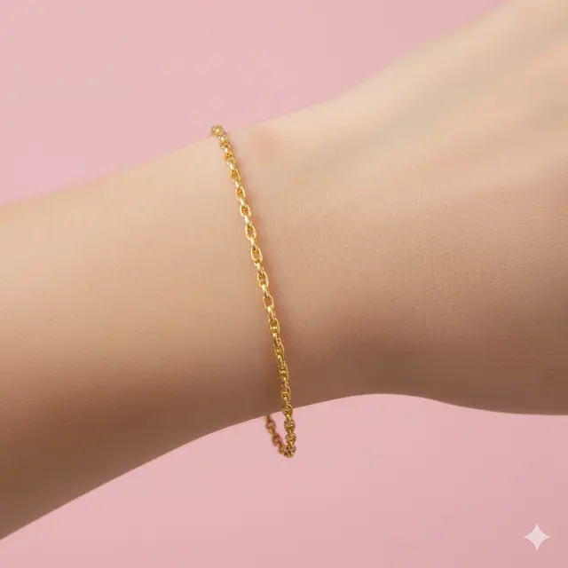 Model Gelang Emas Tipis 2 Gram 22 Karat untuk Dipakai Harian. Gemini