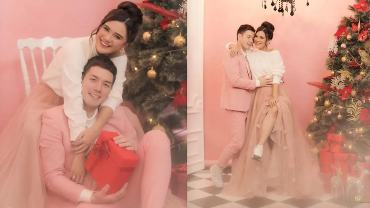 Pemotretan Audi Marissa dan Anthony Xie bertema Natal