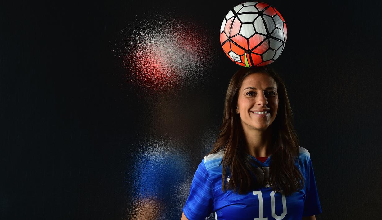 Carli Lloyd juga meraih Golden Ball Piala Dunia Wanita 2015. (Getty Images/AFP/Harry How)