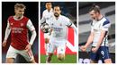 Los Galacticos, kumpulan bintang-bintang. Real Madrid memang berisi para pemain bintang yang saling bersaing menunjukkan kemampuan terbaik mereka. Akibatnya, banyak bintang yang terpinggirkan dan sebaiknya memang hijrah ke tim lain. berikut 6 pemain di antaranya. (Kolase Foto AFP)