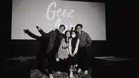 Momen Junior Roberts dan Hanggini saat Screening ‘Geez And Ann’. (Sumber: Instagram.com/ntsana)