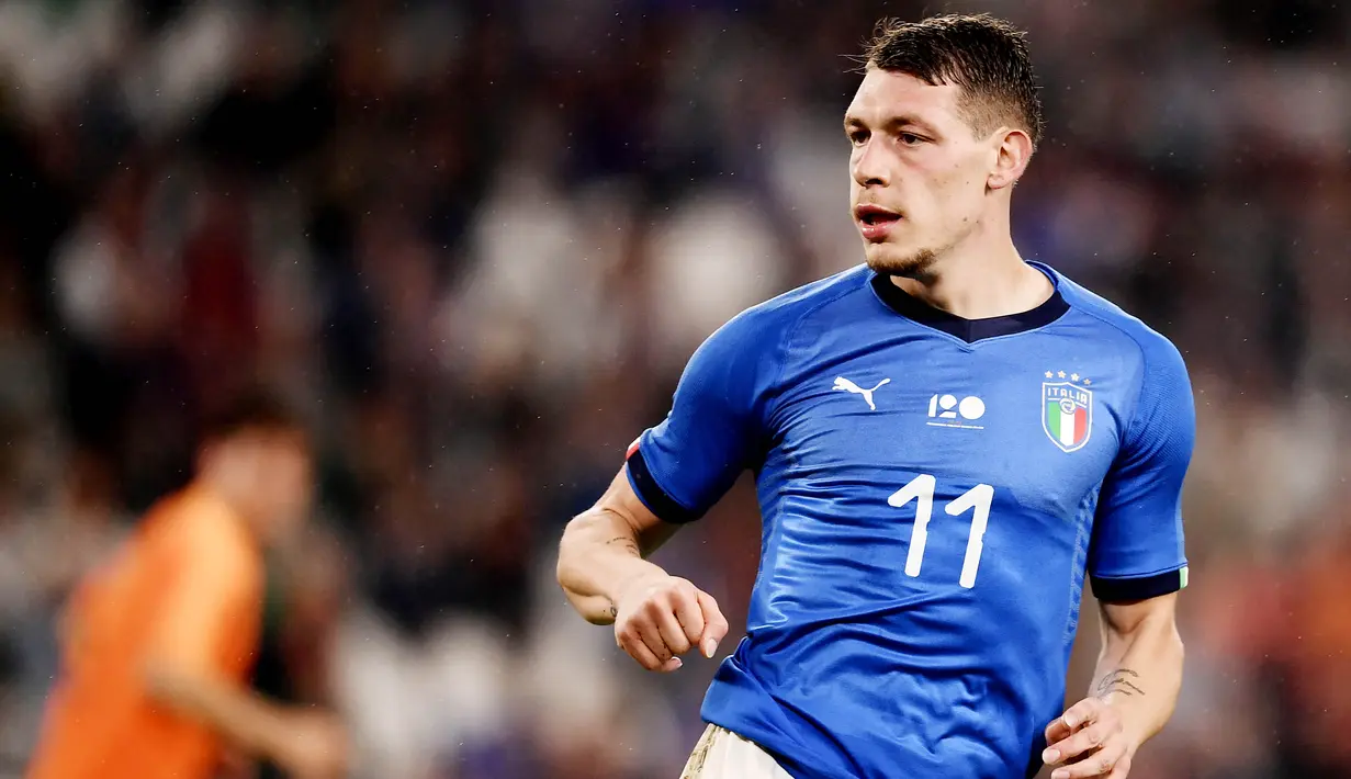 Andrea Belotti - Ujung tombak Torino ini terkenal dengan kemampuannya dalam mengobrak-abrik pertahanan lawan. Dengan koleksi 105 gol untuk Torino, Pemain 27 tahun itu diharapkan mampu menularkan ketajamannya di Timnas Italia. (AFP/Marco Bertorello)