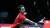 Tunggal putra Indonesia&nbsp;Jonatan Christie akan bertemu wakil Chinese Taipei Lin Chun-Yi pada babak 16 besar French Open 2023 di Glaz Arena, Prancis, Kamis, 26 Oktober 2023. (foto: PBSI)