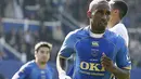 Jermain Defoe of Portsmouth celebrates scoring his penalty against Tottenham during a Barclays Premier League game at Fratton Park in Portsmouth, on September 28, 2008. AFP PHOTO/IAN KINGTON