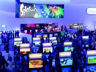 Ajang pameran game terbesar di dunia, Electronic Entertainment Expo (E3), berlangsung di Los Angeles, Amerika Serikat, (10/6/2014). (REUTERS/Kevork Djansezian)
