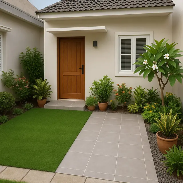 Model Taman Depan Rumah Kecil Ukuran 6x9