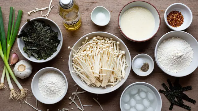 Resep Jamur Enoki Nori Crispy (AI Generated)