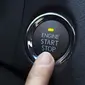 Engine start stop button. (Car from Japan)