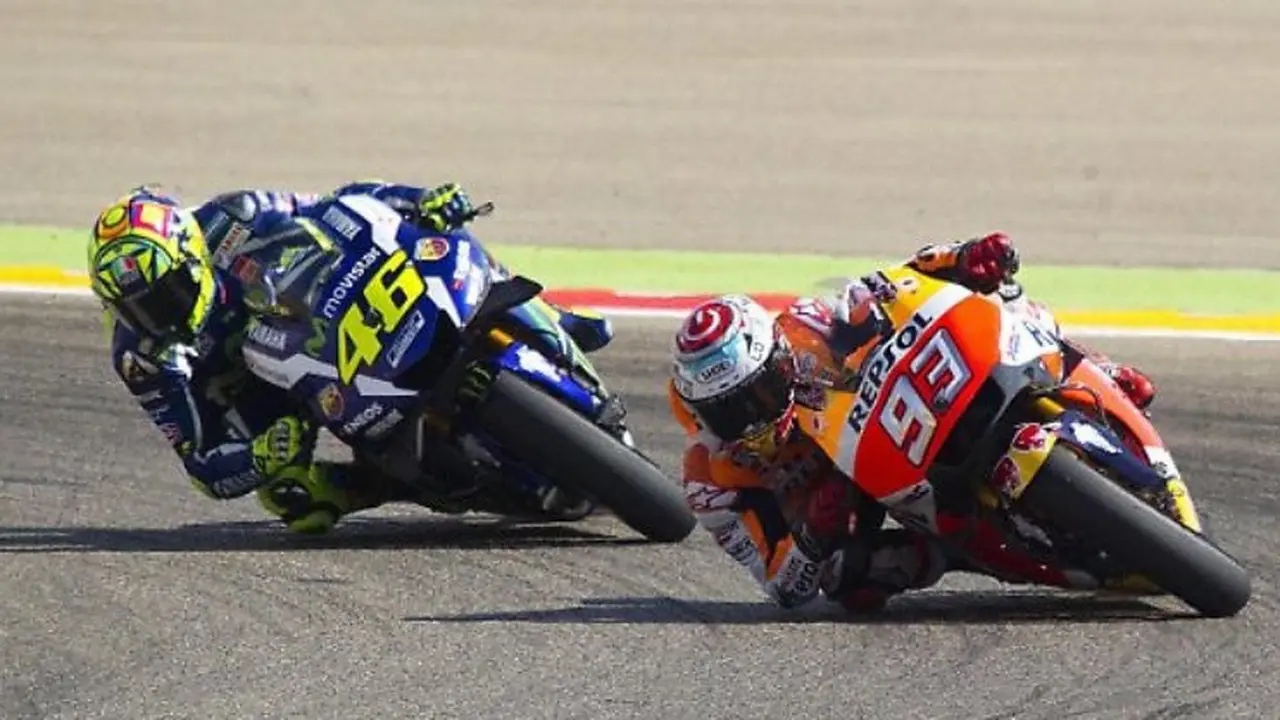 Valentino Rossi dan Marc Marquez
