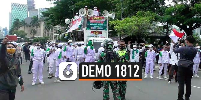 VIDEO: Demo 1812 FPI Dibubarkan Polisi