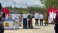 Prabowo Resmikan 1.151 Km Jalan Daerah, Tekan Biaya Logistik Nasional