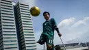 Prestasi gemilang yang pernah diraih tim ini pada 2018 lalu adalah mengalahkan Tim Nasional Sepak Bola Amputasi Malaysia. (Bola.com/Bagaskara Lazuardi)